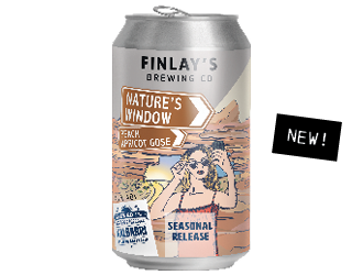 Can image of Nature's Window Gose with an illustration of a lady taking a selfie in front of the famous Western Australian rock icon.